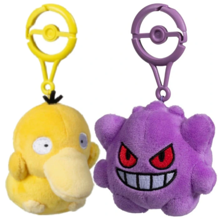 Gengar & Psyduck Pokémon Dolls Plush Key Chain
