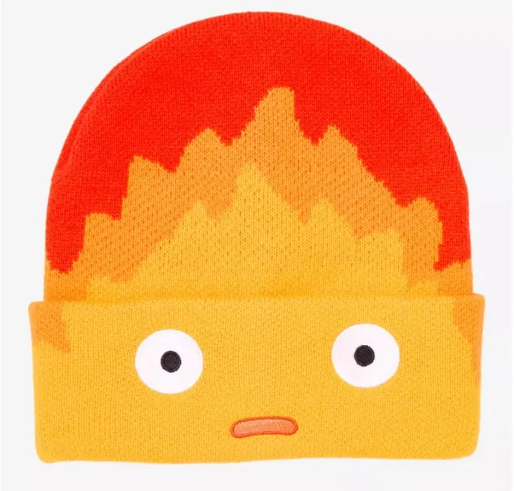 Howl's Moving Castle Calcifer Face Beanie