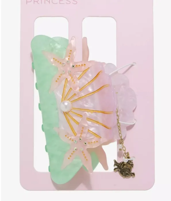 Disney The Little Mermaid Ariel Shell Claw Clip with Charm