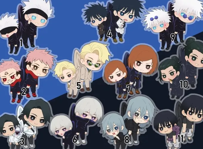 JJK Hanging Double-Sided Acrylic Charms