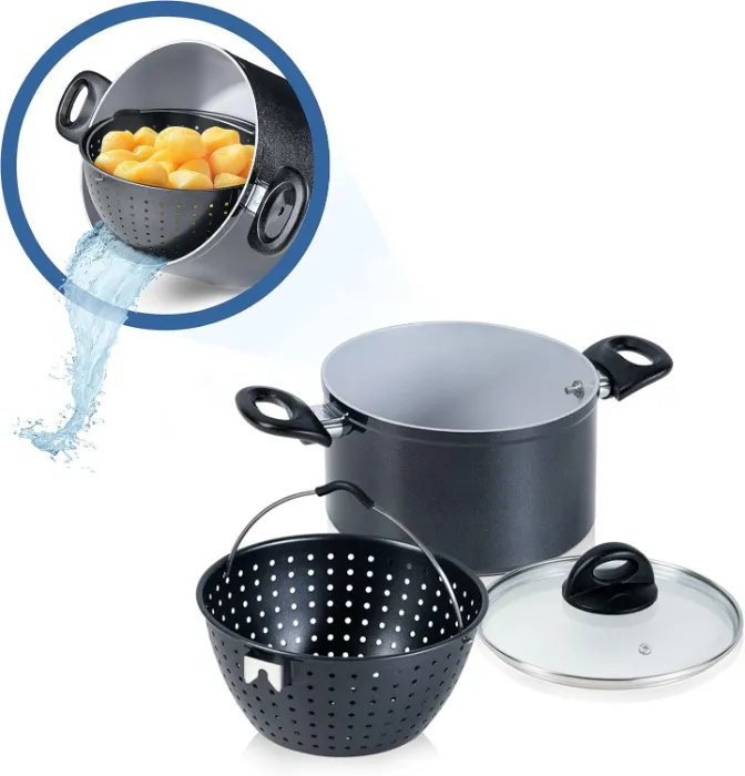 Magic Cooking Pot with Strainer