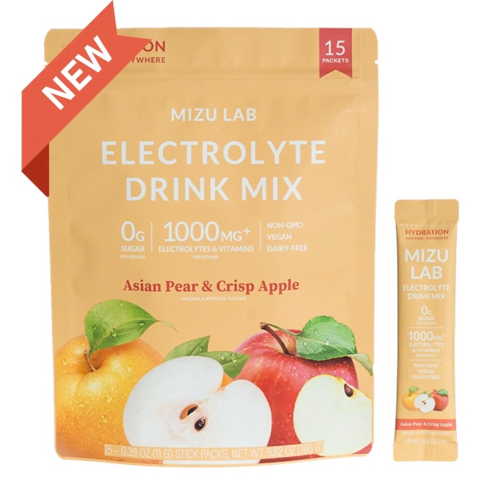 🍐 Asian Pear & Crisp Apple Electrolyte Drink Mix - Zero Sugar