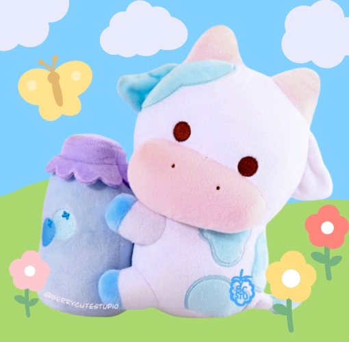 🫐 Blueberry Milk Cow Plushie