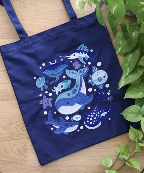 🐳 Ocean Friends Tote Bag