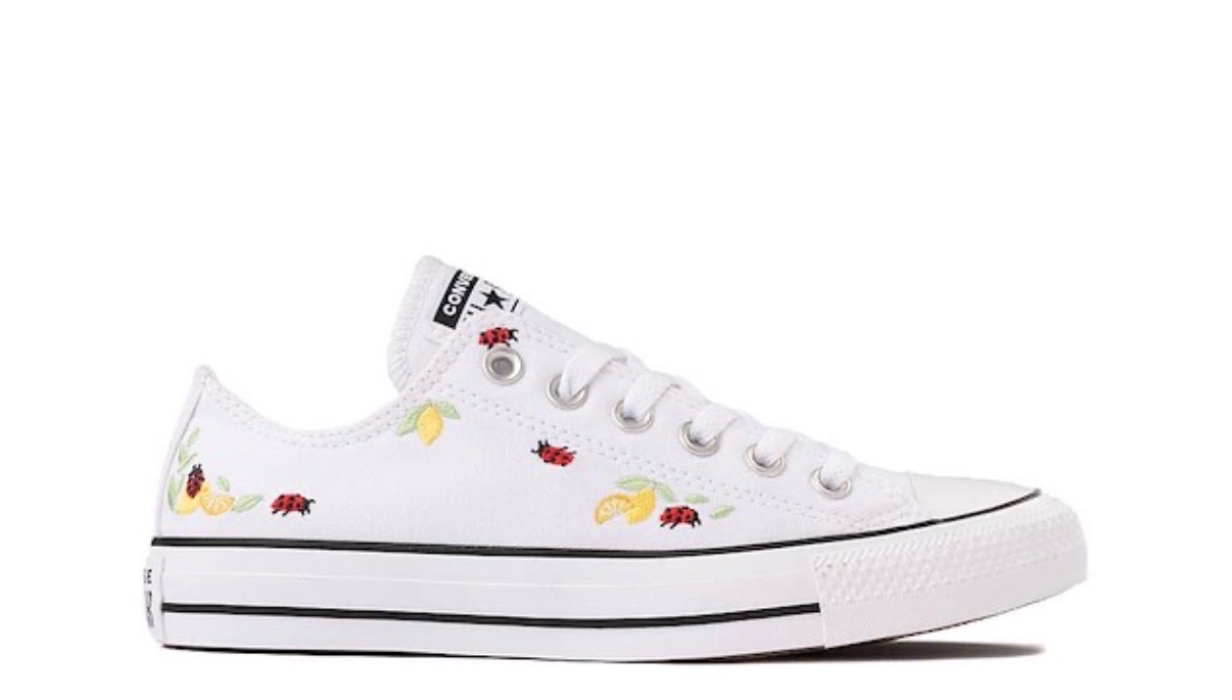 Converse Chuck Taylor All Star Lemons & Ladybugs Low-Top Sneaker - White