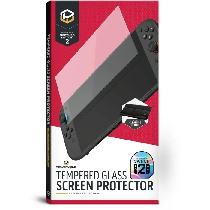 Powerwave Tempered Glass Screen Protector for Nintendo Switch 2
