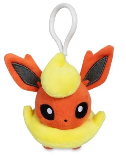 Flareon Plush Keychain x2