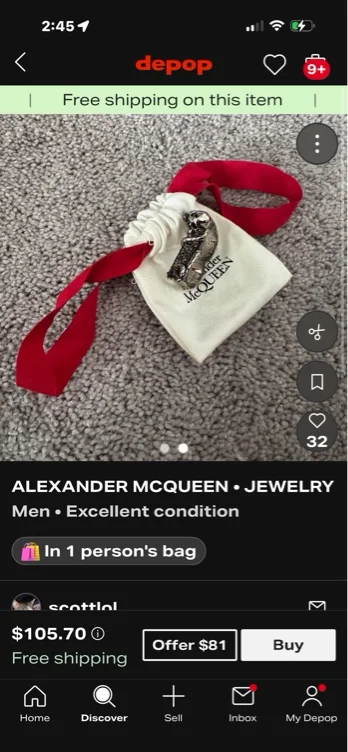 Alexander McQueen ring
