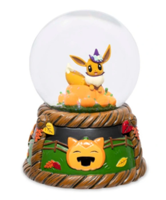 Eevee Pumpkin Patch Snow Globe