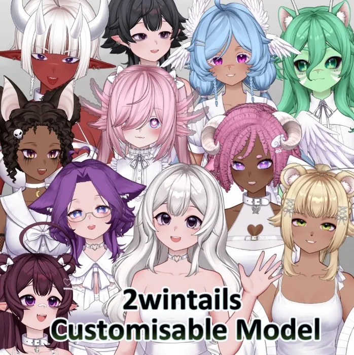 2wintails customisable model ♡