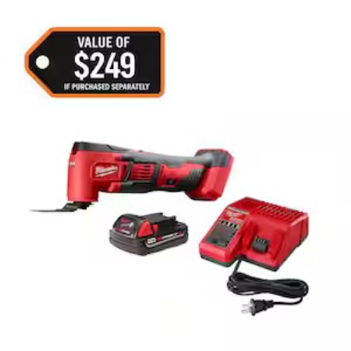 M18 18V Lithium-Ion Cordless Oscillating Multi-Tool Kit with one 1.5 Ah Battery & Charger