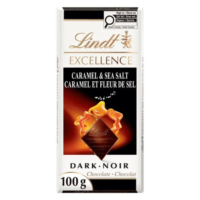 Lindt Excellent Dark Chocolate Caramel Sea Salt Bar