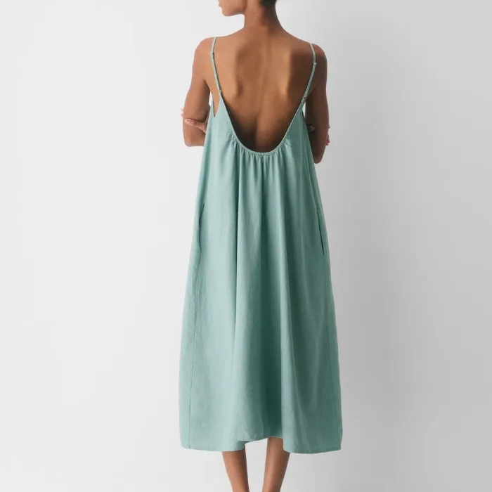 aritzia Wellbeing Linen Dress