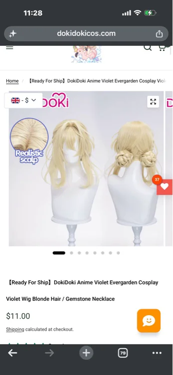 Violet evergarden wig