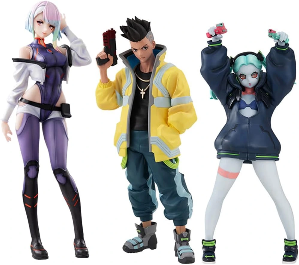 Jiumaocleu David Martinez Figure Lucy Statue Rebecca Action, 1/7 Scale Anime Figure Lucyna Kushinada Model Collectible Desktop Display Decoration Gifts for Fans : Amazon.ie: Toys & Games