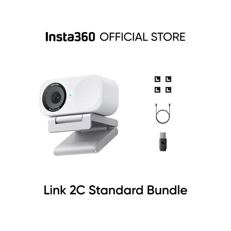 Insta360 Link 2C - 4K Webcam for PC & Streaming