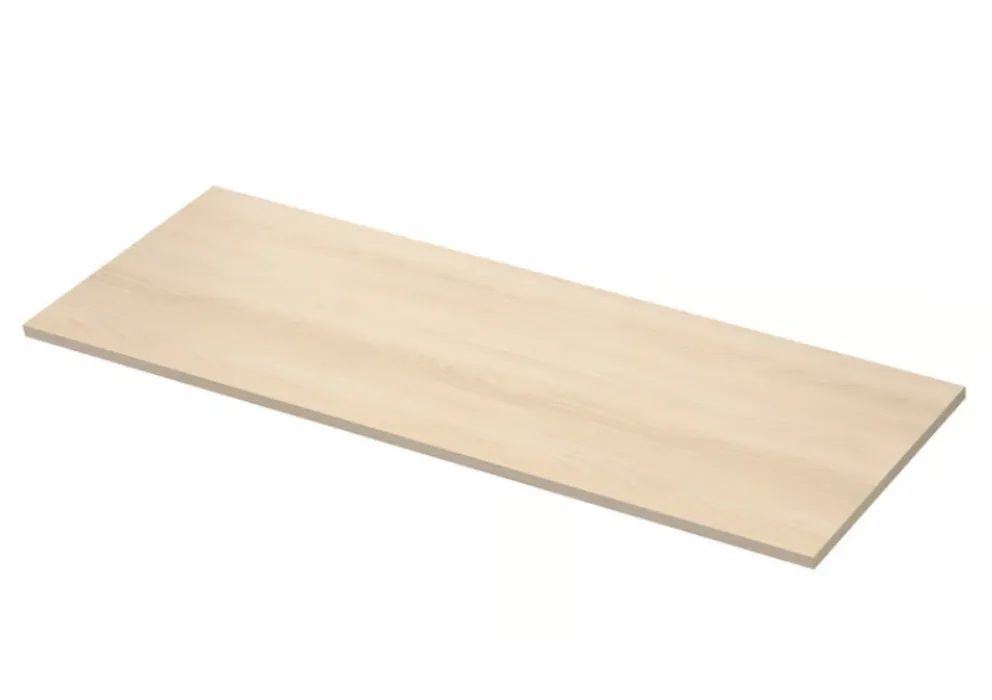 EKBACKEN Countertop, light ash effect/laminate