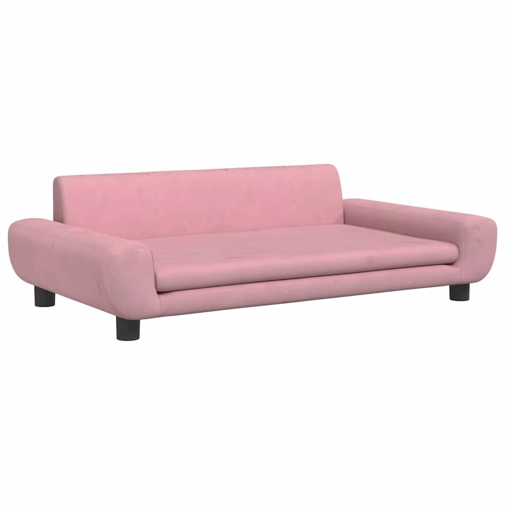 vidaXL hundeseng 100x54x33 cm velour blå