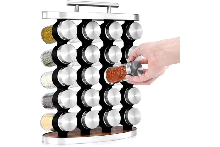 20 Jar Countertop Spice Rack with handle