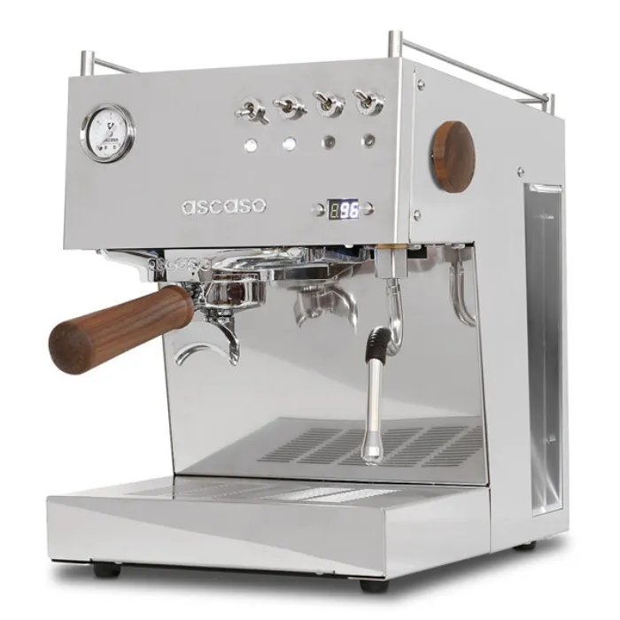 Ascaso Steel Duo PID Coffee Machine | White & Wood