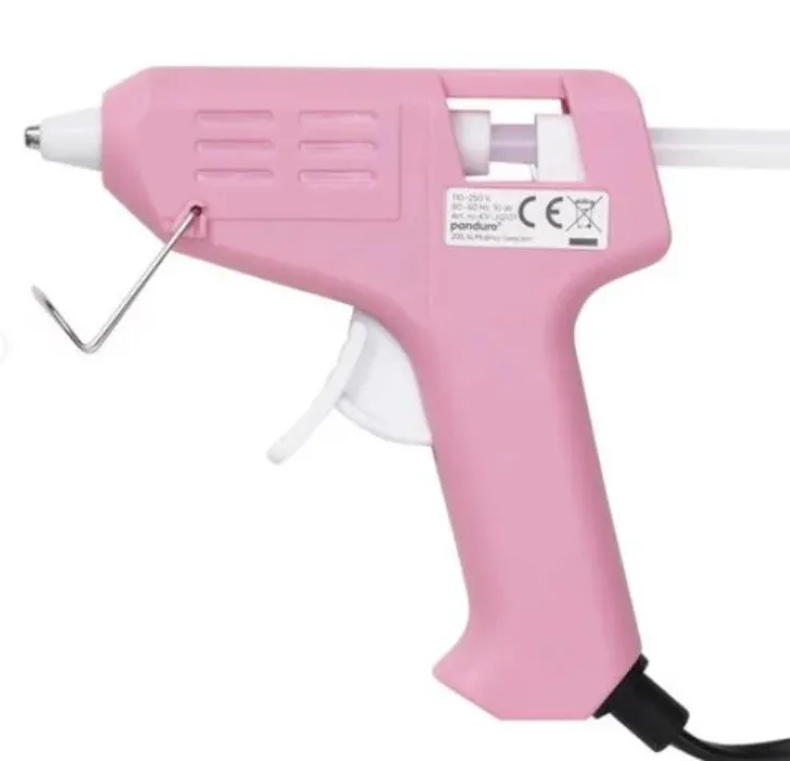 Limpistol Mini 7 mm rosa, 10W, 175 cm sladdlängd. 2 limstavar medföljer | Panduro ®