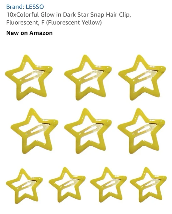 Ponee vtuber cosplay Hair star clips
