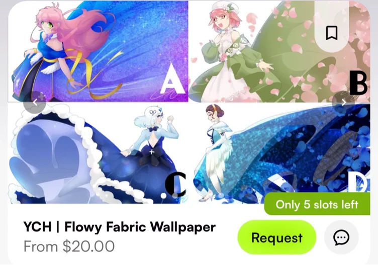 Flowy Fabric Wallpaper by ZM_Art