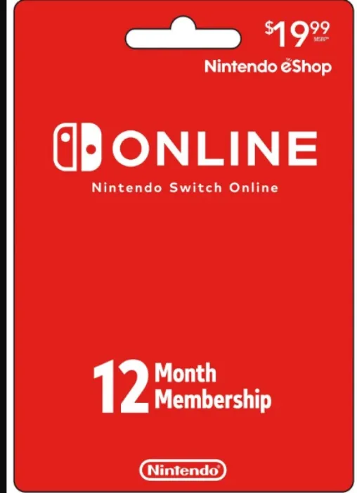 1 Year of Nintendo Switch Online (Stacks up to 3 years)