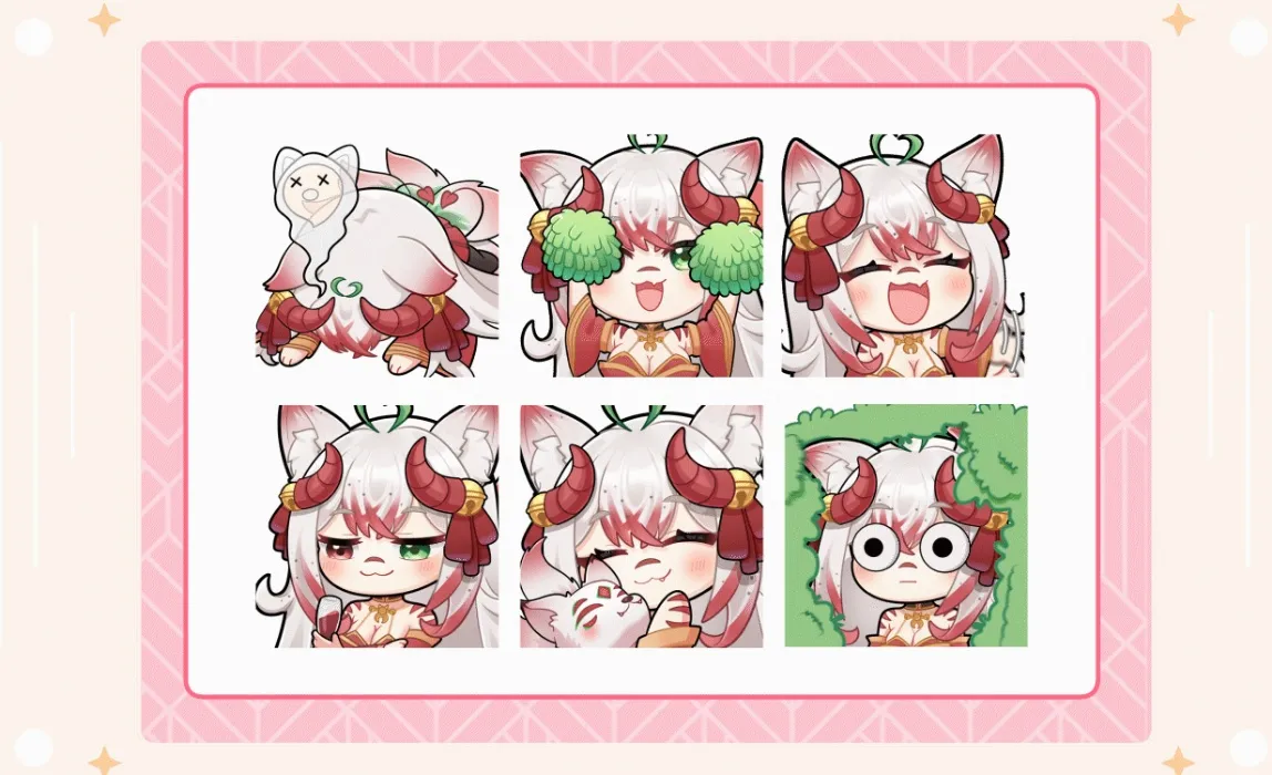 6 emotes 1 animated fund