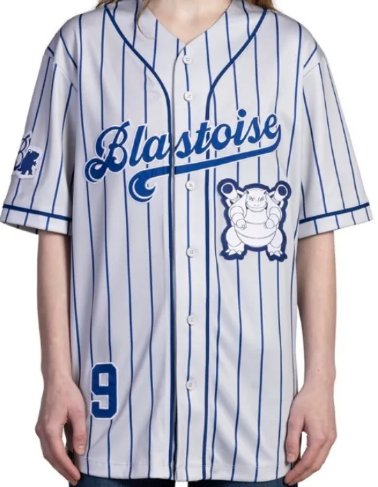 Blastoise Blue Baseball Jersey
