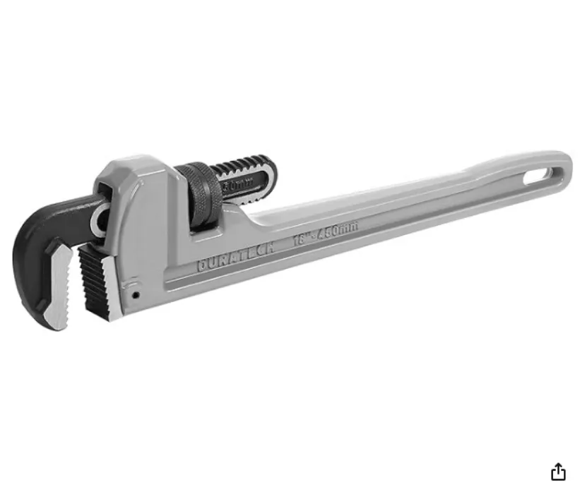 18-inch Heavy Duty Aluminum Straight Pipe Wrench