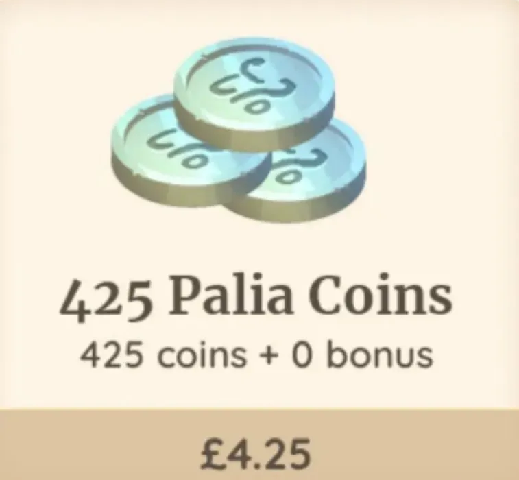 425 Palia Coins