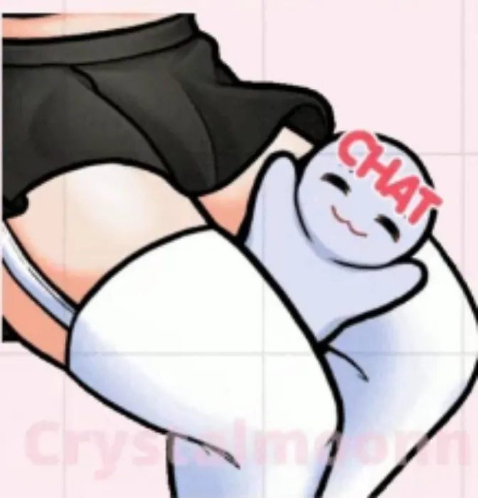 🕷️ᛝ┆Animated emoticon - thighs-Chat- YCH by Crystal MoonN