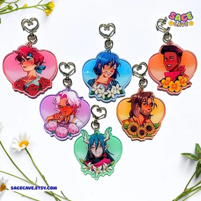 Fields of Mistria Heart Charms - Hayden