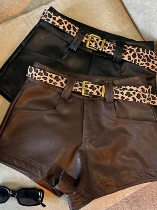 Black Leather shorts (no belt)