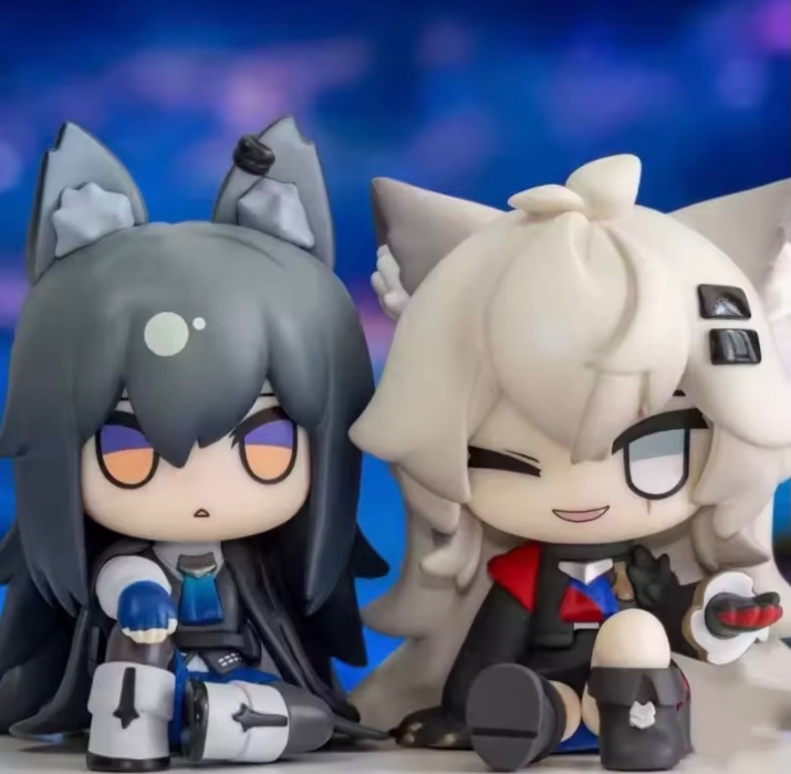 Arknights Texas & Lappland chibi figures (2pc)