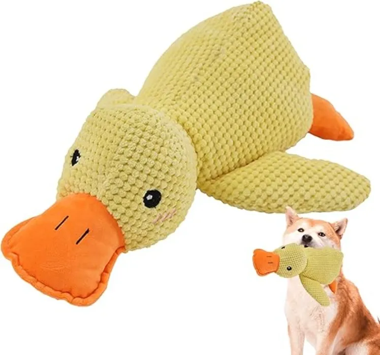 Yellow Duck Dog Toy - Dog Calming Duck Toy | Mellow Calming Pillow, Comfortable and Soft Mellow Pillow : Amazon.ie: Pet Supplies