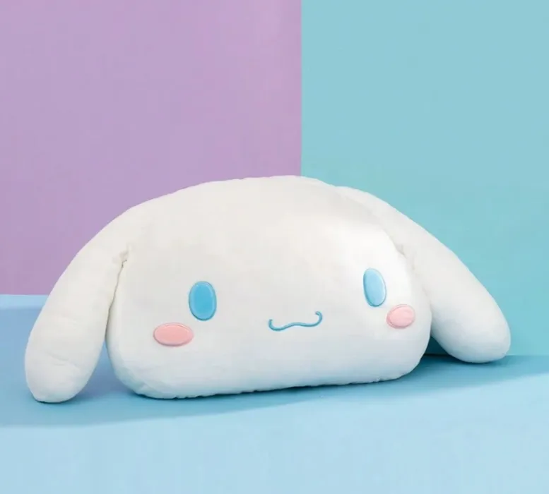 MINISO Cinnamoroll Series Elastic Super Soft Upgraded Version Big - Eared Dog Pillow - High - Quality Short - Pile Velvet Fabric, Full And Fluffy Inner Core(1 PC)