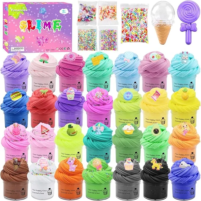 Soft Fluffy Butter Slime Kit 