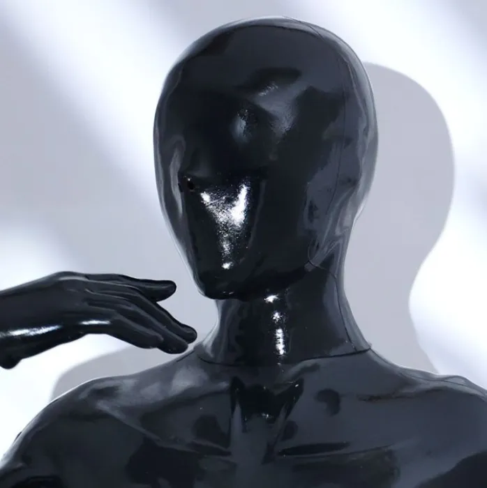Glossy Silicone Full-Face Hood