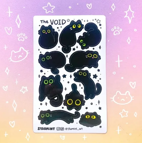 The Void sticker sheet