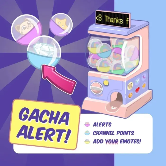 Capsule Craze - Gacha Alert + Channel Points - Customizable Chance Widget for Twitch, Kick & YouTube | Streamlabs & StreamElements by Nerd Or Die (@nerdordie)