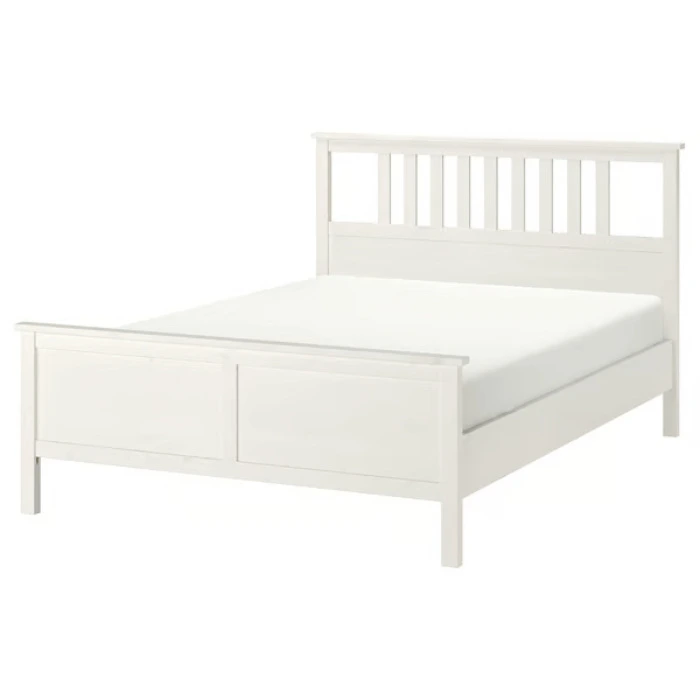 HEMNES Bed frame - white stain/Luröy Standard Double IKEA