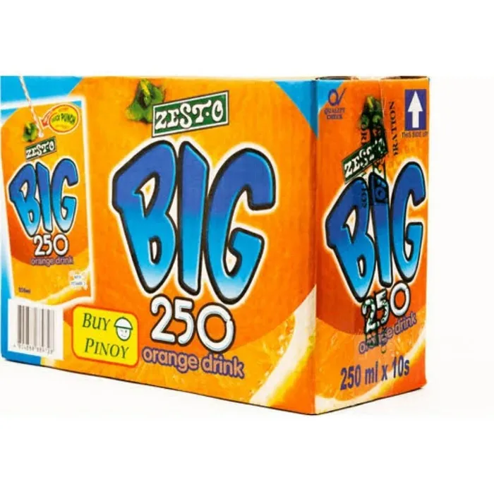 [🏠] ZESTO BIG Orange Drink 250ML, 10pcs/CARTON.