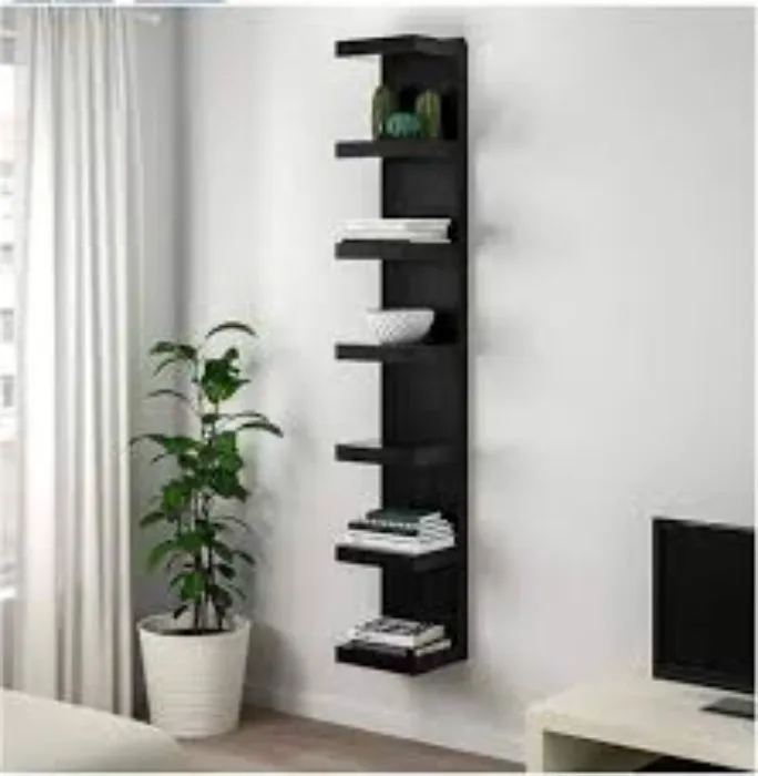 LACK Wall shelf unit - black-brown 30x190 cm (11 3/4x74 3/4 ")