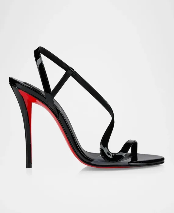 Rosa Z Patent Leather Sandals 100mm