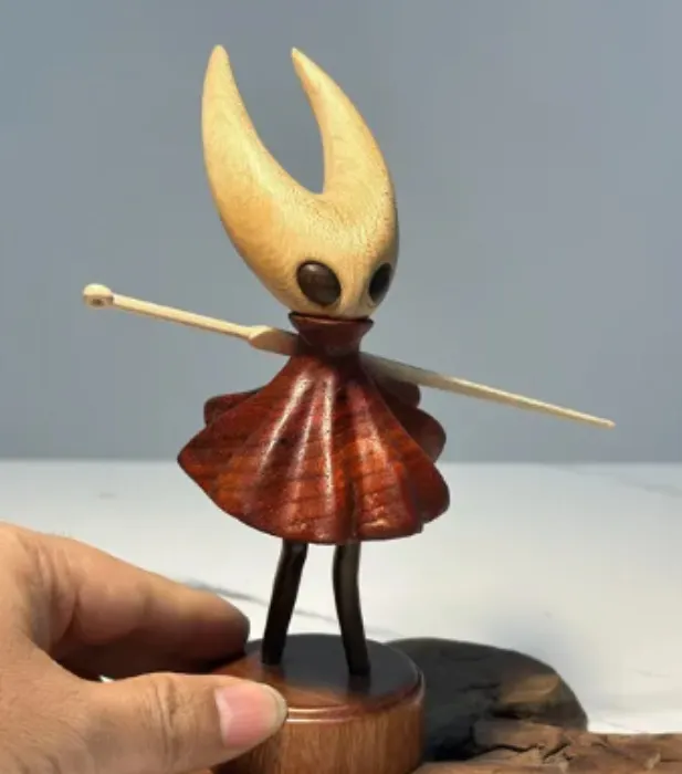 Wooden Hornet Figurine