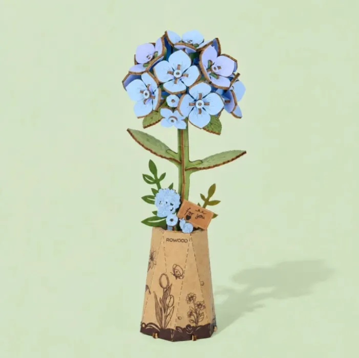 Rowood Wooden Blue Hydrangea Kit