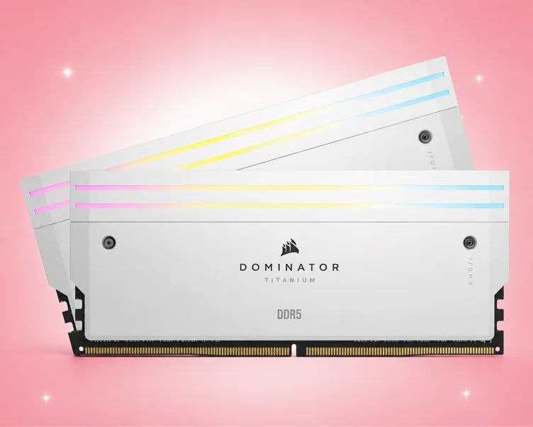 CORSAIR Dominator Titanium 64GB (2 x 32GB) DDR5 6000 (PC5 48000) Desktop Memory Model CMP64GX5M2B6000C30W