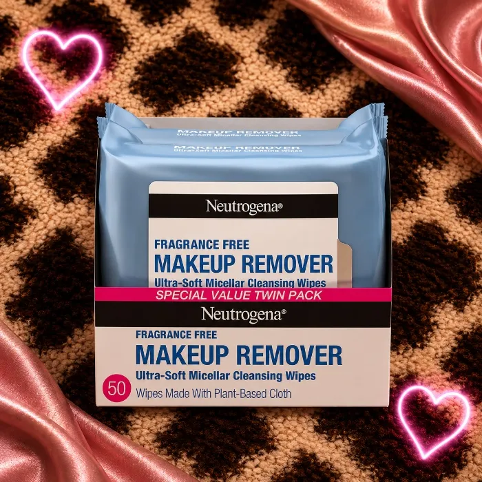 Neutrogena Makeup Remover Wipes, Fragrance-Free, 2 Pack of 25 Ct | Micellar Cleansing Cloths, Gently Removes Oil, Dirt, and Waterproof Makeup, Plant-Based Cloth, Twin Pack - 25 Count (Pack of 2)